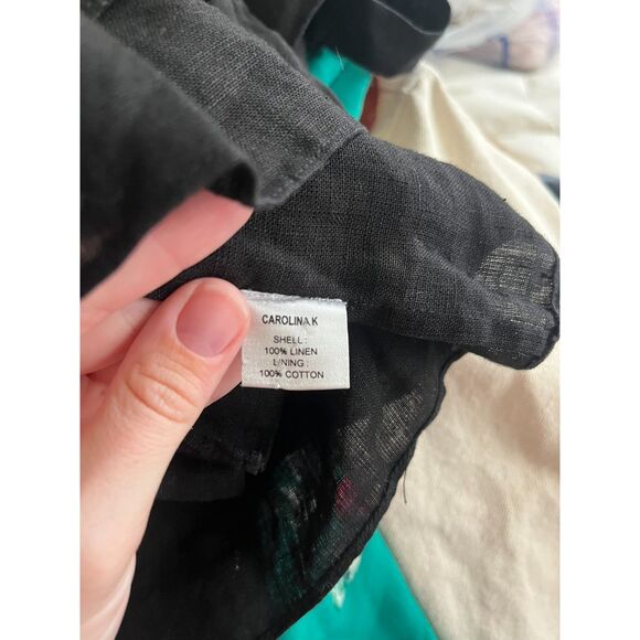 Carolina K Linen Rick Rack Tie Back Tank - Picture 4 of 4